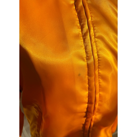 RARE 60s Avon Sportswear MFG Yellow Satin Uniroyal Tiger Paw Racing Bomber - Picture 3 of 8